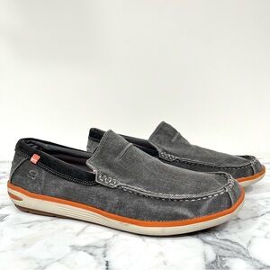 Skechers Men's Sz 11.5 Spencer Grey Relaxed Fit Memory Foam Loafers Shoes 63680